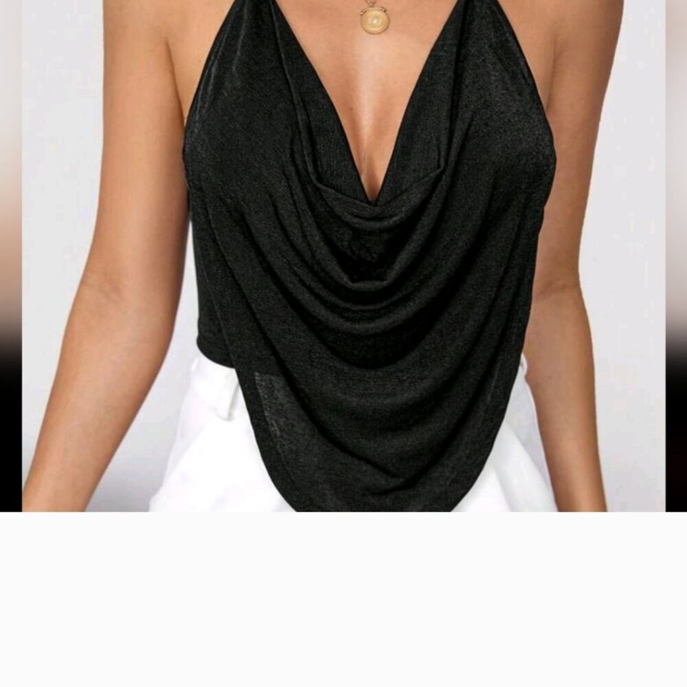 Draped halter